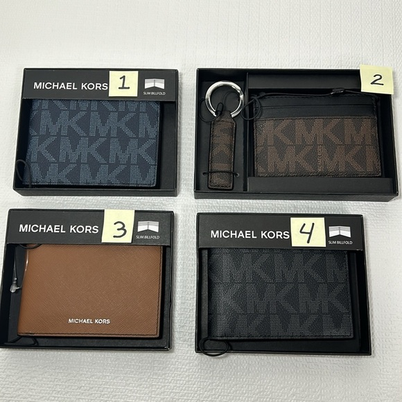 Choose one NWT  Men`s Jet Set Slim Billfold Leather Wallet with Gift Box pick 1 - Picture 11 of 15